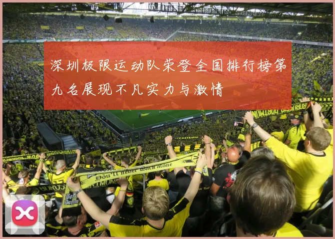 深圳极限运动队荣登全国排行榜第九名展现不凡实力与激情